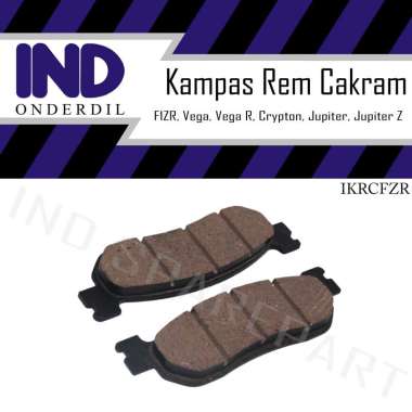 IND Onderdil Kampas Rem Cakram Depan-Discpad-Dispad-Disped Jupiter-Z Old Burhan HItam