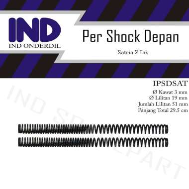 IND Onderdil Per-Peer-Pir Shock-Sok-Shok Breaker-Shockbreaker Depan Satria 2 Tak HItam