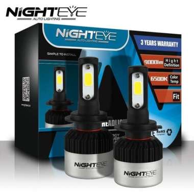 NightEye Lampu Mobil Headlight LED H4 COB 2 PCS - Black