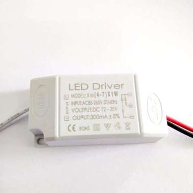 LED Driver Casing Plastik (4-7) x 1 watt