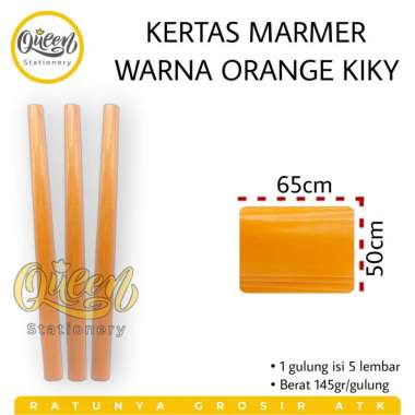 3 GULUNG (15 LEMBAR) KERTAS MARMER - KERTAS SUKUNG SAMPUL BUKU WRAPPING PAPER KERTAS KADO POLOS ORAN