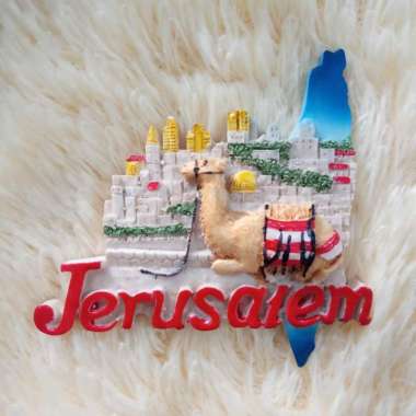 Fridge Magnet Tempelan Kulkas Souvenir Negara Israel Jerusalem Yerusalem Onta Unta Camel IL001 001 M