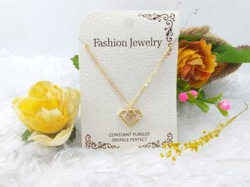 Kalung Liontin Korea Premium Model Mahkota Fhasion Jewelry KC012 GOLD