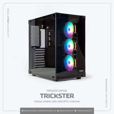 PARADOX GAMING TRICKSTER | GAMING CASE | TEMPERED GLASS