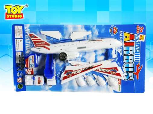 Toy Studio Mainan Pull Back Pesawat Plane Besar