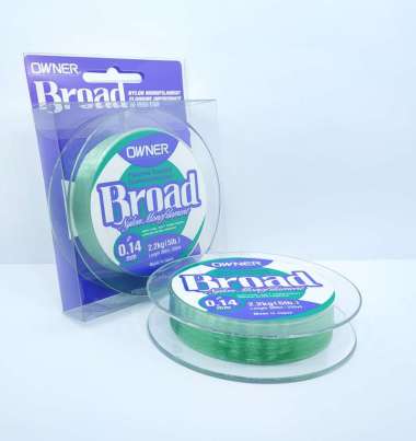 Senar Pancing Owner Broad 0.14 mm 5 Lb 2.2 Kg 300 M BA01302 green - blue