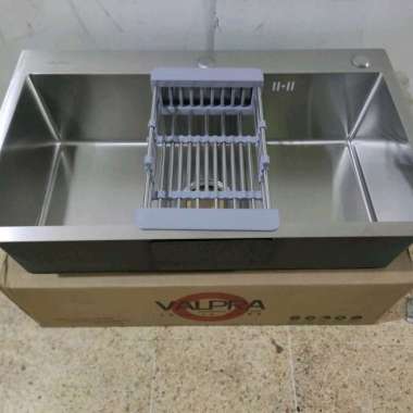 KITCHEN SINK BAK CUCI PIRING 1 LUBANG 7545 STAINLESS STELL 304 BODY ONLY