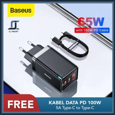 KEPALA CHARGER BASEUS GAN5P 65W FAST CHARGER 4.0 3.0 PD AFC SCP TYPE C
