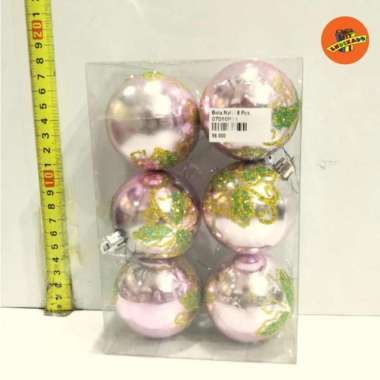 Hiasan Bola Natal Besar 6pc DISKON 20% Nila Daun