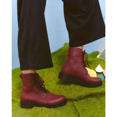 Adorableprojects - Wickle Boots Maroon - Sepatu Wanita 41