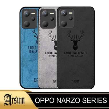 Promo Case DEER Semua Type Oppo Narzo Series Softcase Motif Jeans Casing Handphone NARZO 50 ABU-ABU