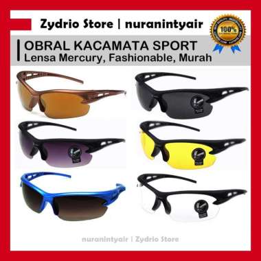 Kacamata Sepeda Mercury Murah Grosir / Kacamata Olahraga Gowes UV MTB Kaca Kuning
