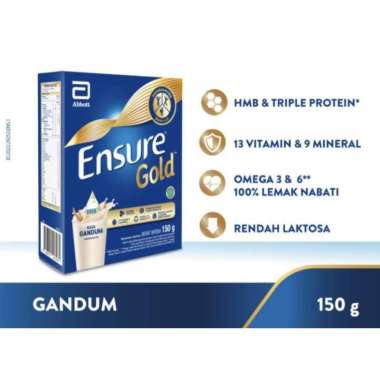 Promo Harga Ensure Gold Wheat Gandum Vanilla 150 gr - Blibli