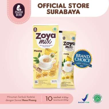 MamaBear Zoya Mix Susu Soya + katuk ASI Booster Zoyamix Mama Bear Soya Mix Pisang