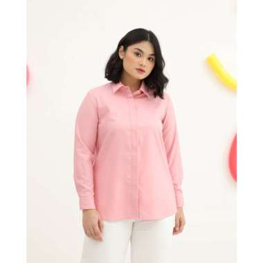 Geulis.id kemeja wanita DAILY SHIRT (6 warna) S BABYPINK