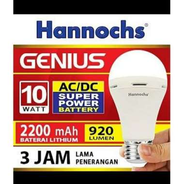 Lampu Led Emergency/Darurat/Cas/Magic 10 Watt Hannochs Genius