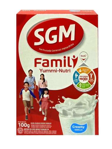 Promo Harga SGM Family Yummi Nutri Creamy Vanilla 100 gr - Blibli