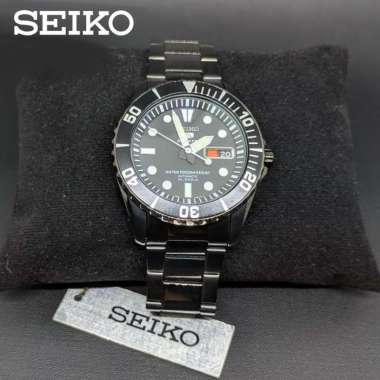 Seiko 5 Sports SNZF21 Black Sea Urchin Mini Sumo Automatic 23 Jewels Original Jam Tangan Pria