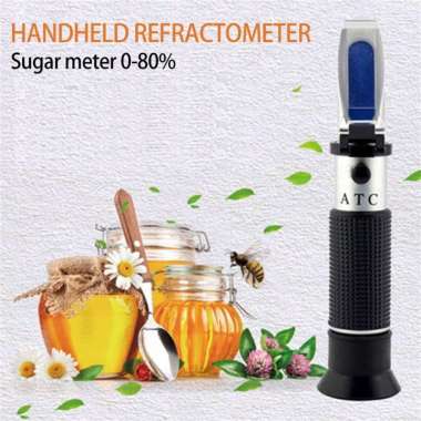 OEM Refractometer Brix [0-80%] perak