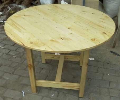 MEJA BAR, MEJA BULAT 80X80X75CM SUDAH DIVERNIS