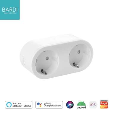 BARDI Dual Smart Plug Colokan Stop Kontak Over Steker Pintar Timer Otomatis Automatic 16A On Off Wif