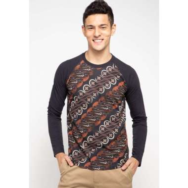 MANZONE Kaos pria lengan panjang BRATADIKA - BLACK XS