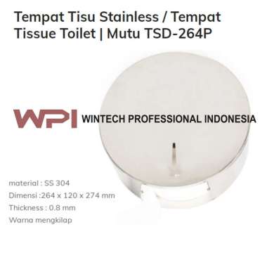 TSD-264P Tempat Tisu Toilet Roll Stainless - Paper Holder - Tisu Roll