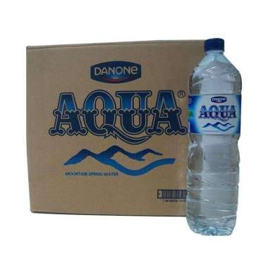 Aqua 1.500 Ml - 1 Dus Isi 12 Botol