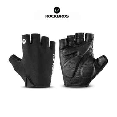Rockbros S106 Cycling Gloves Sarung Tangan Sepeda S Black