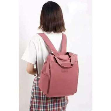 Tas Ransel Laptop 14 Inch Wanita Kuliah Backpack Import Original 5101 pink