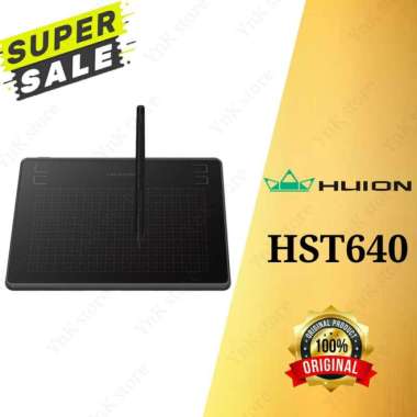 Huion HS64 / HST640 Graphic Drawing Pen Tablet Android PC alt H420P H640P Hitam