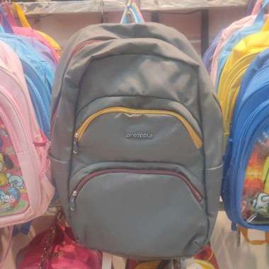 Pineapple 32206 Tas Ransel Sekolah Laptop 14inchi + Raincover Abu