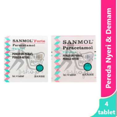 Sanmol Tablet 500 mg & Sanmol Forte Tablet 650 mg @ 4 tab Sanmol Forte