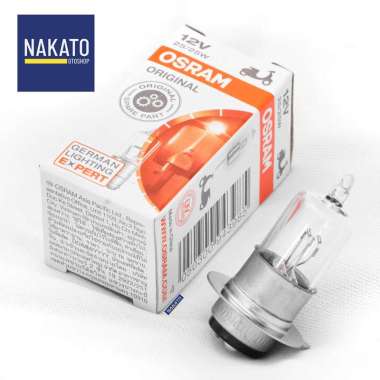 Bohlam Lampu Halogen Motor Osram 25W 12V H6/M5 Beat Vario Mio Fino Xeon Vega Jupiter Satria Thunder 
