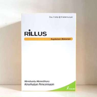 RILLUS Probiotik Prebiotik Sinbiotik - Box 30 Tablet Kunyah