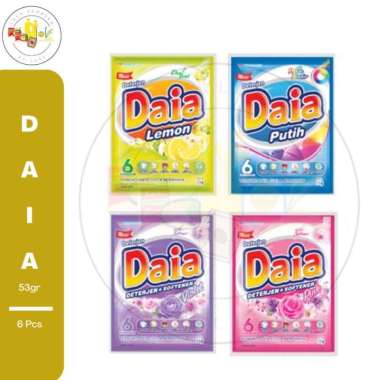 Promo Harga Daia Deterjen Bubuk Putih per 6 sachet 53 gr - Blibli