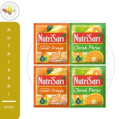 Nutrisari Jeruk Renceng 10 Sachet Jeruk Peras