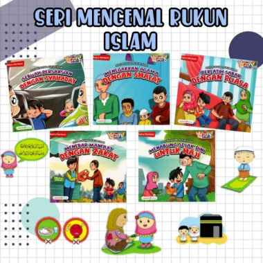 Buku Cerita Anak Bergambar Bilingual Seri Mengenal Rukun Islam Zakat