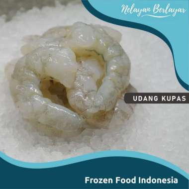 Udang Laut Kupas Size M ± [1 Kg] - Nelayan Berlayar