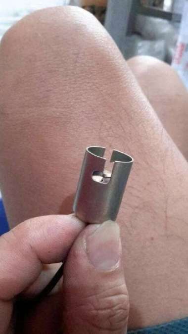 dudukan rumah fiting dop lampu rem sepeda listrik 3 kabel