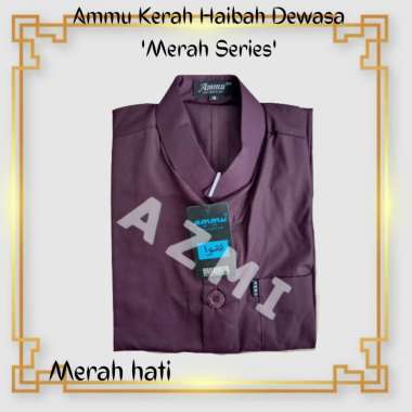 Promo Baju Koko Ammu Dewasa Original Merah Hati Termurah!!! S