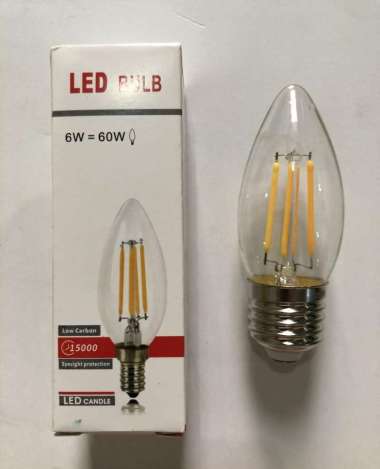 Lampu Candle/ lilin led e27 Kuning