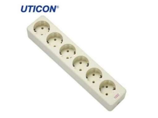 STOP KONTAK 6 LUBANG UTICON