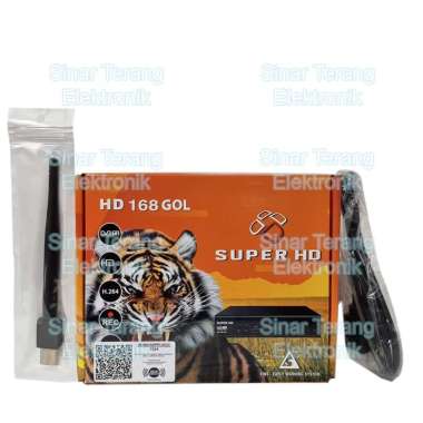 Set Top Box Super HD 168 GOL Harimau Lengkap