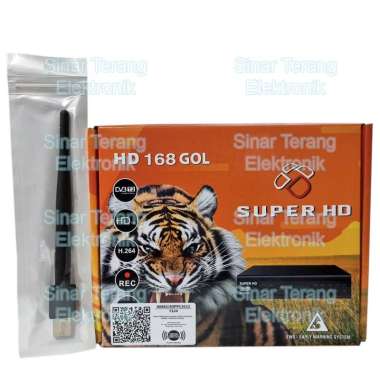Set Top Box Super HD 168 GOL Harimau STB dan Dongle