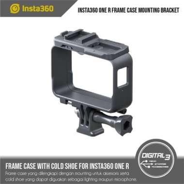 Insta360 One R Accessory Shoe Mounting Bracket Frame Case Mount Casing HITAM