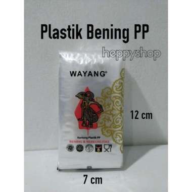 Plastik wayang Bening PP 7 cm x 12 cm
