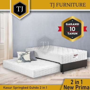 Guhdo Springbed New Prima 2 in 1 / Kasur Spring Bed 2in1 Sorong Tanpa Sandaran 140 x 200