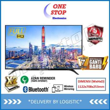 [GARANSI RESMI] SHARP 2T-C50AE1i Full HD Smart with Azan Reminder LED TV 50 Inch Hitam Jakarta