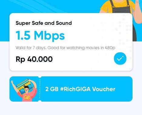 PROMO Kartu Perdana by.U Telkomsel Unlimited 1.5 Mbps 7 hari